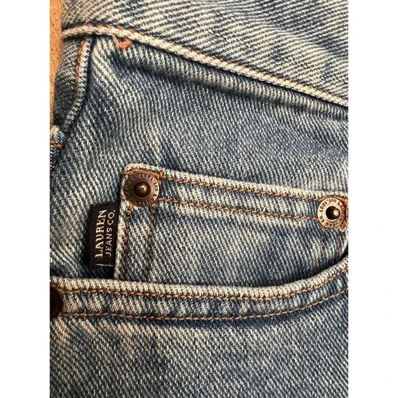 Lauren Jeans Co Ralph‎ Lauren Capri Jeans 100% Cotton High Rise Size 14 - Picture 3 of 9
